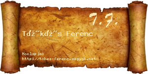Tőkés Ferenc névjegykártya